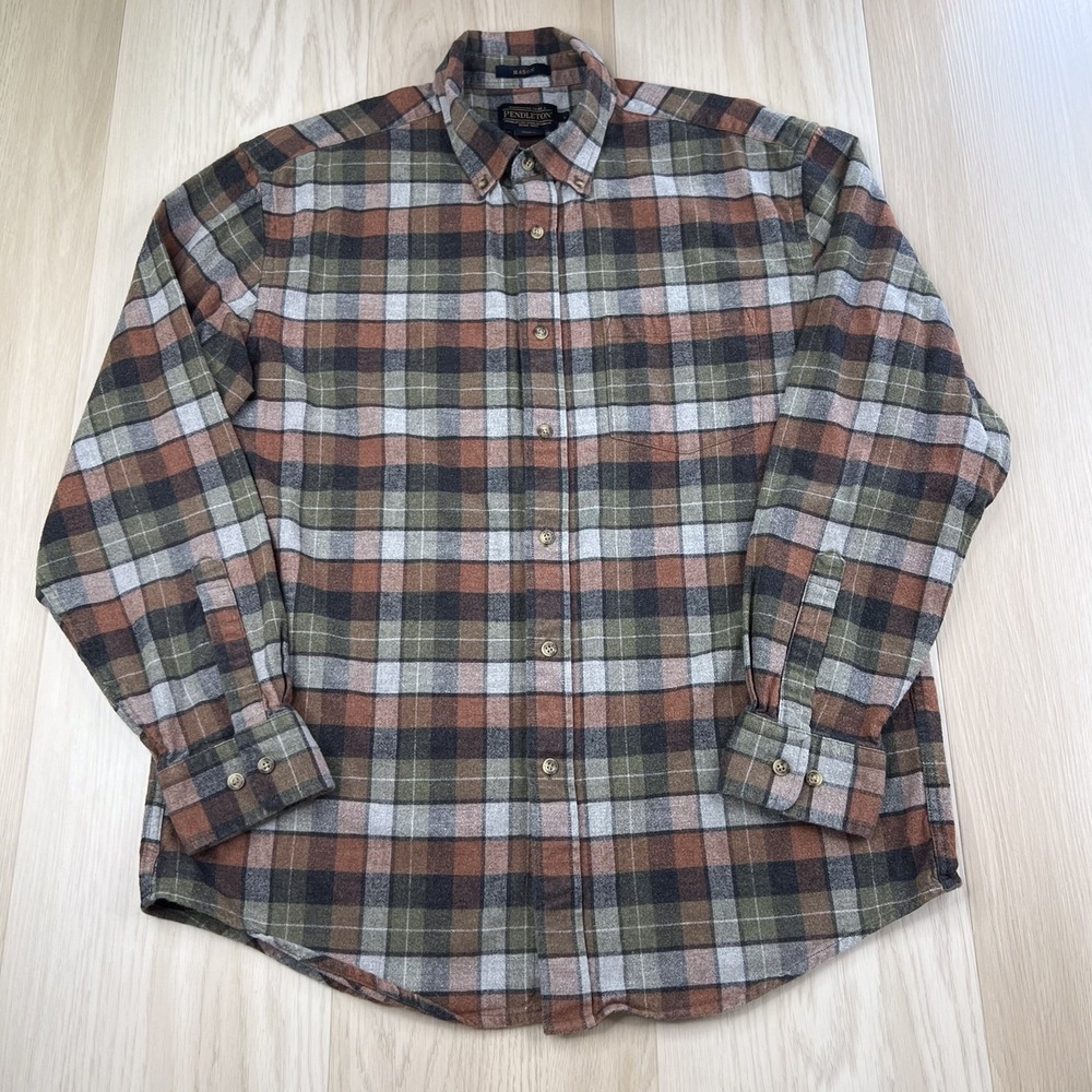 Pendleton Long Sleeve Button Up Mason Shirt Mens Size Large Multicolor Plaid